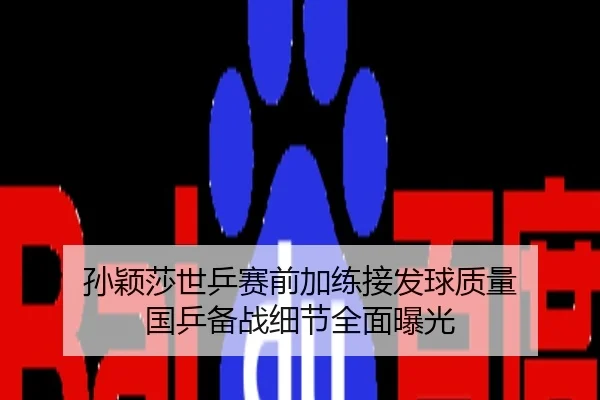 孙颖莎世乒赛前加练接发球质量 国乒备战细节全面曝光
